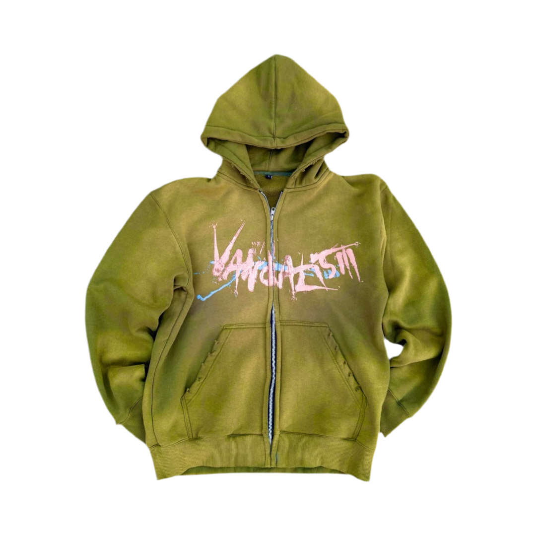 SUN-DRIED ART WITH NO BOUNDS HOODIE (OLIVE)