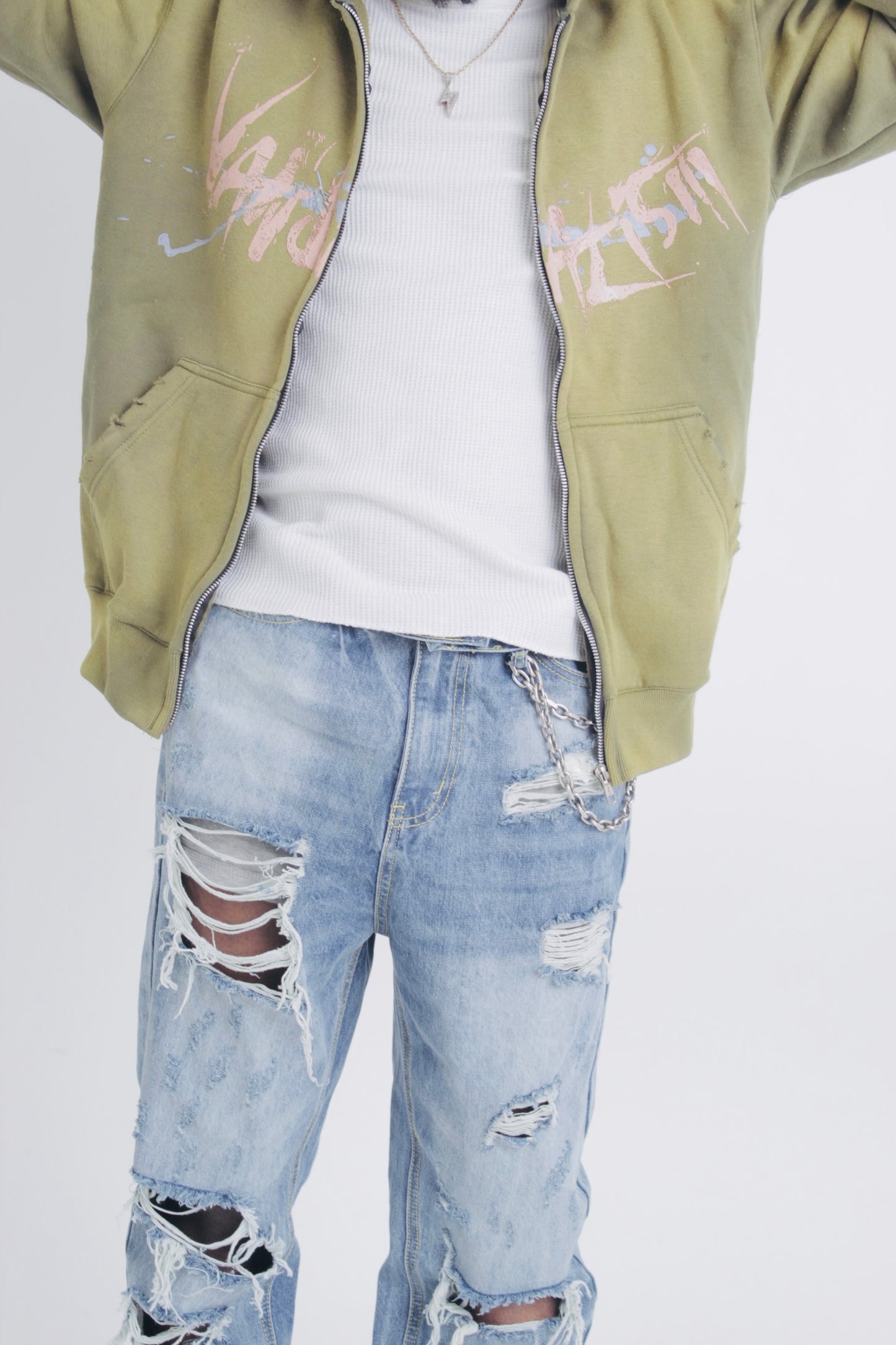 SUN-DRIED ART WITH NO BOUNDS HOODIE (OLIVE)