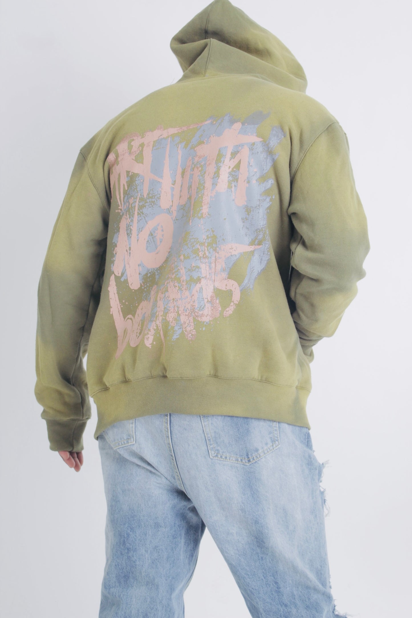 SUN-DRIED ART WITH NO BOUNDS HOODIE (OLIVE)